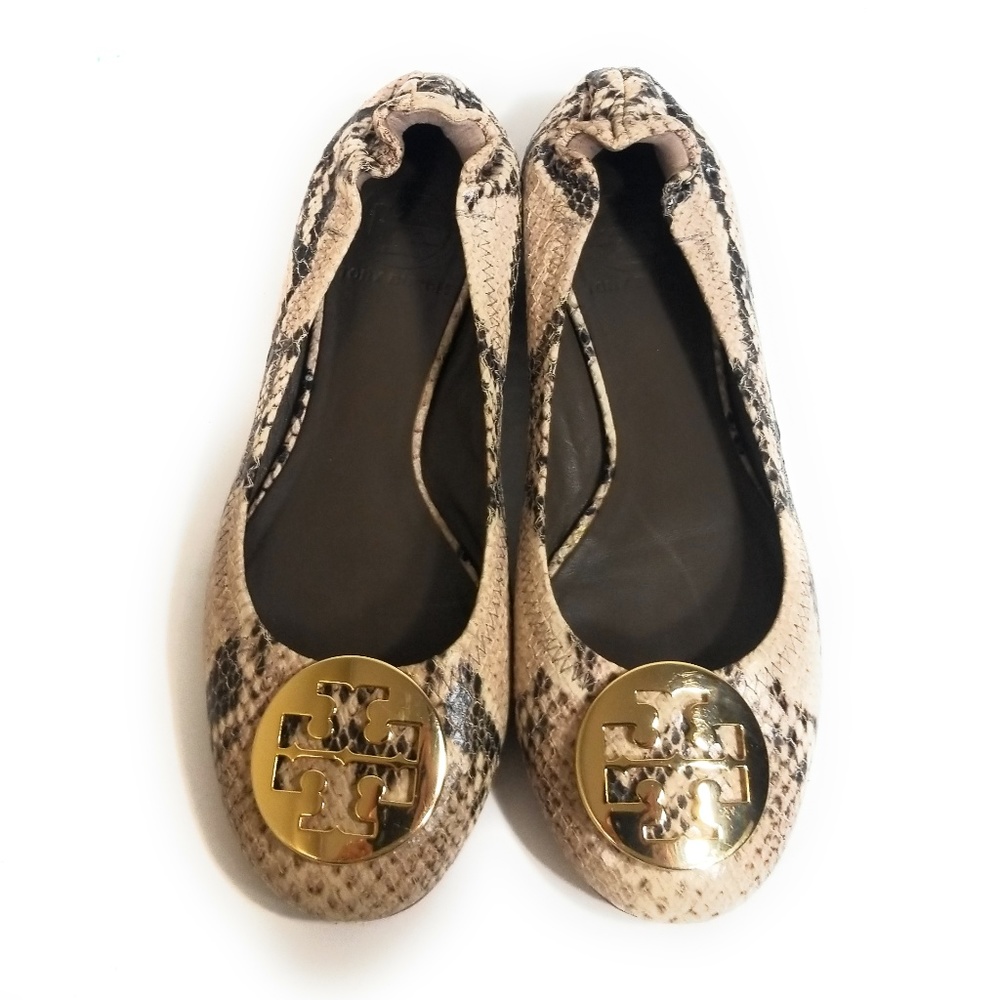 Tory Burch Reva Women Snake Pattern Ballet Flats 6